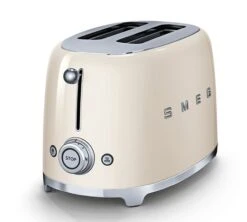 Grille-pain TSF01CREU 2 Tranches Crème - SMEG -Café De Qualité toaster bouton creme