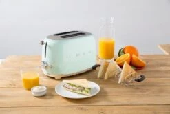 Grille-pain TSF01PGEU 2 Tranches Vert D'eau - SMEG -Café De Qualité toaster verredeau amb