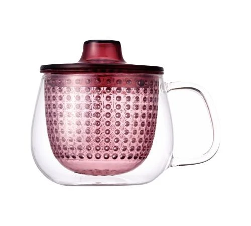 Mug Unimug + Infuseur à Thé Rouge - 35clc - KINTO 1 Mug Unimug + Infuseur à Thé Rouge - 35clc - KINTO