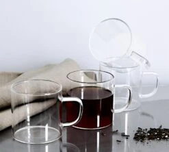 Tasses - OGO Living - Tasses Et Sous Verres - En Verre 25cl X4 -Café De Qualité verrestasse